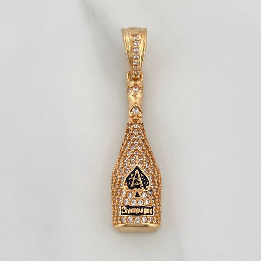 Dije Botella Champagne 4.3 g / 3.7 cm Oro Amarillo 18K