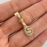 Dije Bolsa De Dinero 4.25 g / 3 cm Oro Amarillo 18K