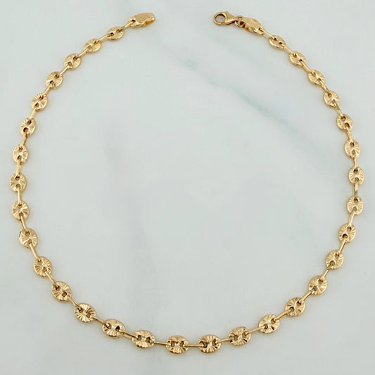 Tobillera Gc Diamantado 3.7 g / 26 cm / 9.2 mm Oro Amarillo 18K