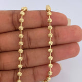 Cadena Militar Lunar 14.55gr / 51.5cm / 3mm Oro Amarillo +4 18K $