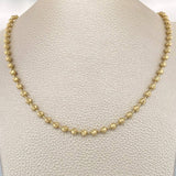 Cadena Militar Lunar 14.55gr / 51.5cm / 3mm Oro Amarillo +4 18K $