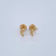 Topos Media Luna 0.65gr / Oro Amarillo 18K &