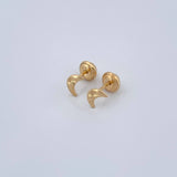 Topos Media Luna 0.65gr / Oro Amarillo 18K &