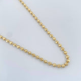 Cadena Militar Lunar 14.55gr / 51.5cm / 3mm Oro Amarillo +4 18K $