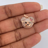 Dije Rostro Oso 2.95gr / 2cm / Oro Rosa 18K &
