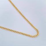 Cadena Cubana 4.1gr / 60.2cm / 2.22mm Oro Amarillo +1 18K $