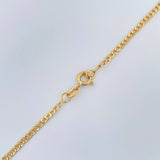 Cadena Cubana 4.1gr / 60.2cm / 2.22mm Oro Amarillo +1 18K $