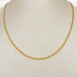 Cadena Cubana 3.55gr / 50.3cm / 2.26mm Oro Amarillo +1 18K $