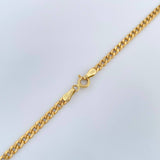 Cadena Cubana 5.6gr / 50.5cm / 2.85mm Oro Amarillo +1 18K $