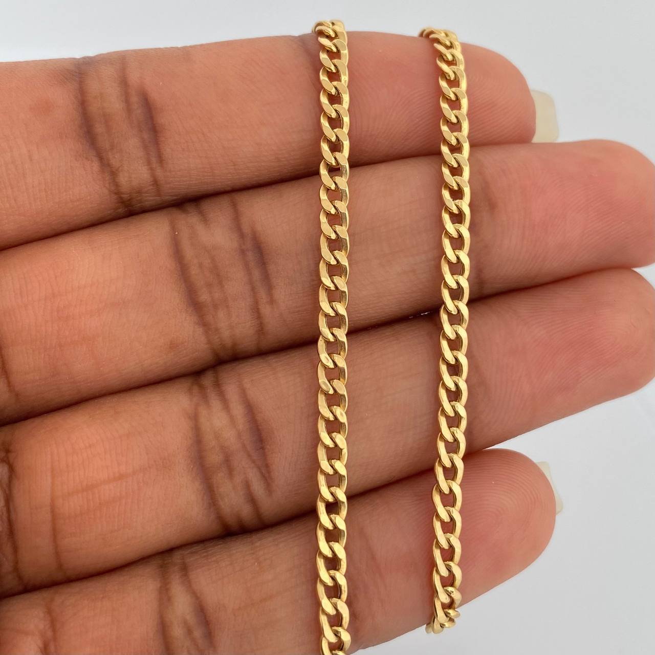 Cadena Cubana 5.6gr / 50.5cm / 2.85mm Oro Amarillo +1 18K $