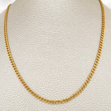 Cadena Cubana 5.6gr / 50.5cm / 2.85mm Oro Amarillo +1 18K $