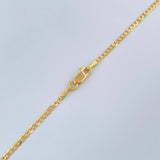 Cadena Cubana 2.95gr / 49.6cm / 1.71mm Oro Amarillo +1 18K $