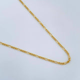 Cadena Figaro 1.55gr / 50.5cm / 1.33mm Oro Amarillo +1 18K $