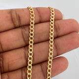 Cadena Cubana Diamantada 5.8gr / 60.5cm / 3.36mm Oro Amarillo +1 18K $