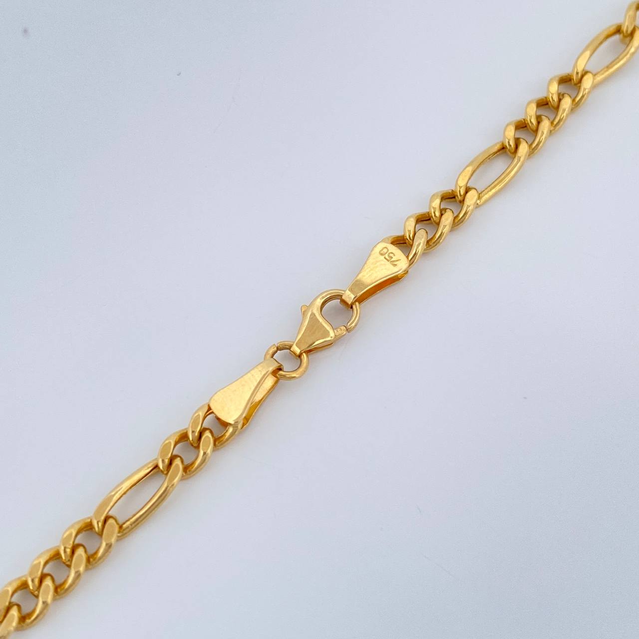 Cadena Figaro 11.1gr / 64.8cm / 3.58mm Oro Amarillo +1 18K $