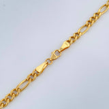Cadena Figaro 11.1gr / 64.8cm / 3.58mm Oro Amarillo +1 18K $