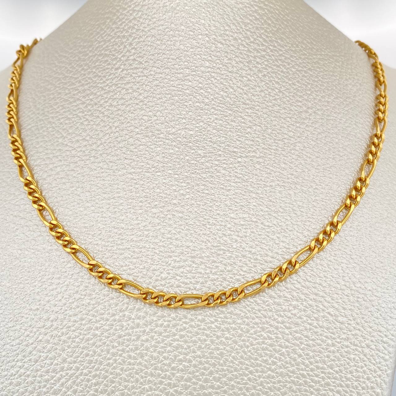 Cadena Figaro 11.2gr / 65cm / 3.6mm Oro Amarillo +1 18K $