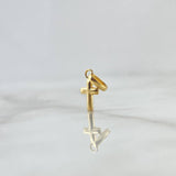 Dije Cruz 0.25gr / 1.3cm / Lisa Oro Amarillo 18K *