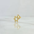 Dije Estrella De David 0.35gr / 1.5cm / Cargador Bordeado Oro Amarillo 18K *