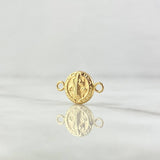 Herraje San Benito 0.6gr / 1.7cm / Mate - Liso - Circular Oro Amarillo 18K *