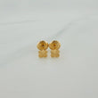 Topos Trebol Diamantados 0.55 g / 3.85 mm Oro Amarillo 18K