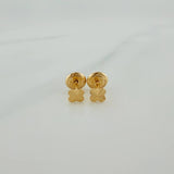 Topos Trebol Diamantados 0.55 g / 3.85 mm Oro Amarillo 18K