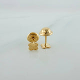 Topos Trebol Diamantados 0.55 g / 3.85 mm Oro Amarillo 18K
