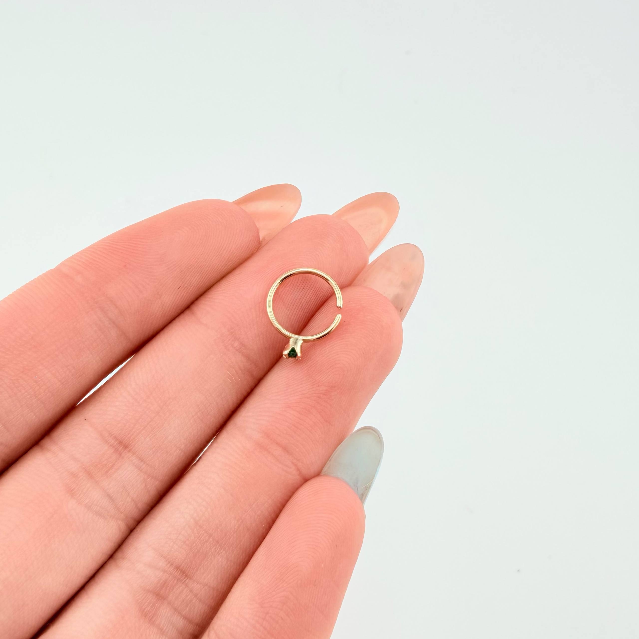 Piercing Aro 0.25gr / 1cm / Oro Amarillo 18K