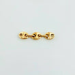 Herraje Retazo GC 3 Eslabones 0.2gr / 1.6cm / 3.2mm Oro Amarillo 18K
