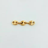 Herraje Retazo GC 3 Eslabones 0.2gr / 1.6cm / 3.2mm Oro Amarillo 18K