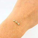 Herraje Retazo GC 3 Eslabones 0.2gr / 1.6cm / 3.2mm Oro Amarillo 18K