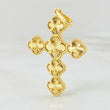 Dije Cruz Trebol Diamantado 5.1gr / 3.9cm / Oro Amarillo Nac.Esp. 18K