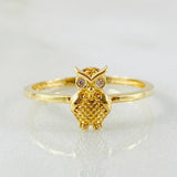 Anillo Buho 1.5gr / T6 1/4 / Oro Amarillo 18K ©