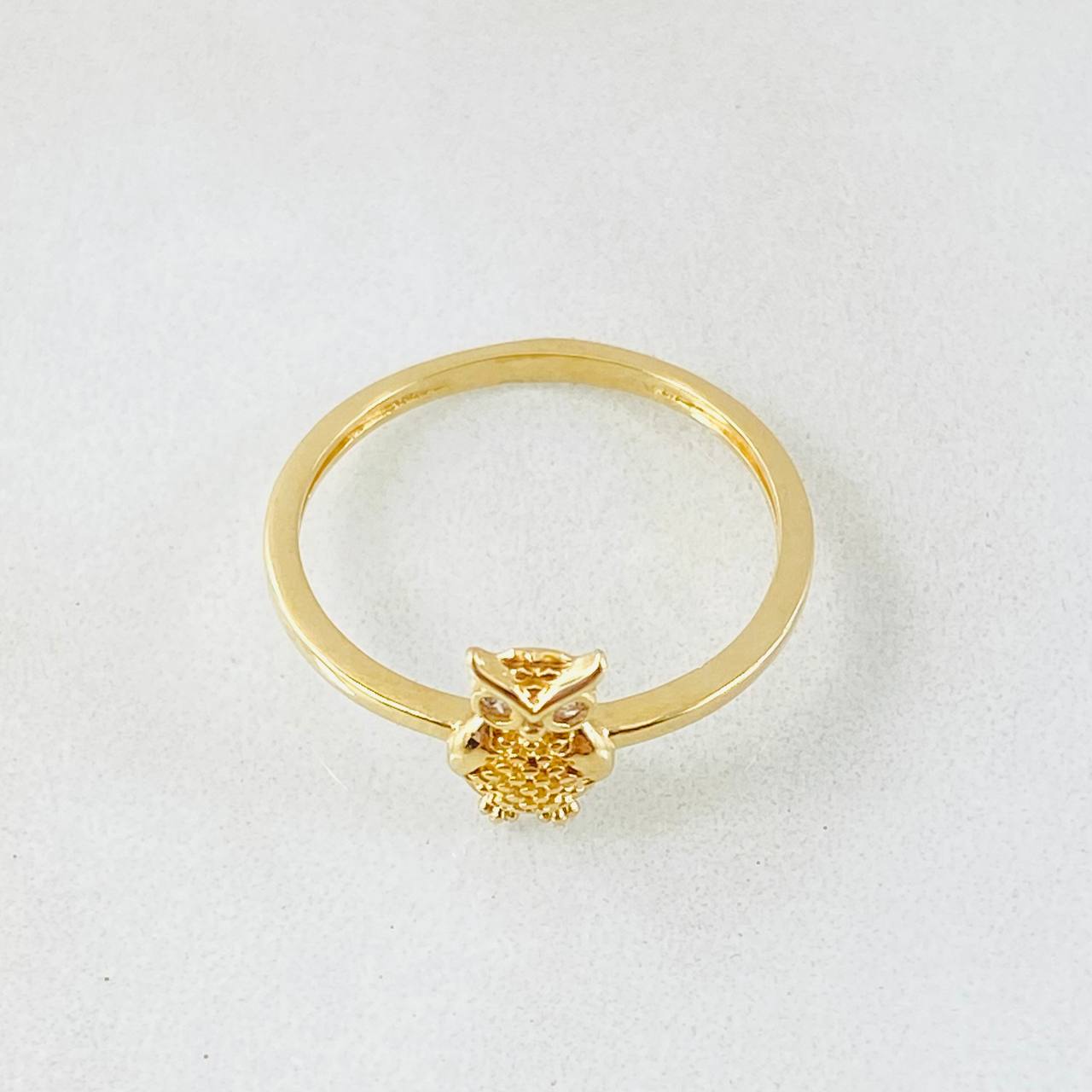 Anillo Buho 1.5gr / T6 1/4 / Oro Amarillo 18K ©