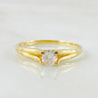 Anillo Solitario Redondo 2.1gr / T7 1/4 / Oro Amarillo 18K ©