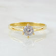 Anillo Solitario Cetro 1.5gr / T5 3/4 / Oro Amarillo 18K ©