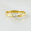 Anillo Solitario Liso 2.05gr / T6 3/4 / Oro Amarillo 18K ©