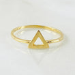 Anillo Silueta Triangulo 0.95gr / T5 3/4 / Oro Amarillo 18K *