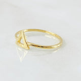 Anillo Silueta Triangulo 0.95gr / T5 3/4 / Oro Amarillo 18K *