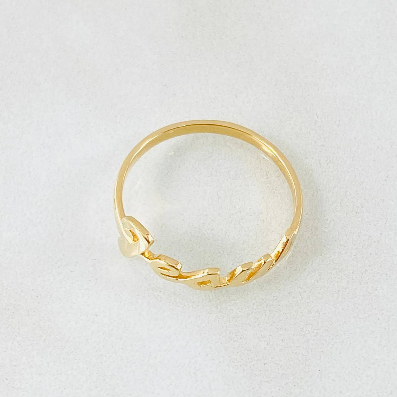 Anillo Jesus 1.4gr / T6 / Oro Amarillo 18K