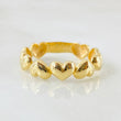 Anillo Corazones 2.2gr / T7 1/4 / Oro Amarillo 18K ©