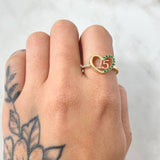 Anillo Quinces Corazón 2.95gr / T9 1/4 / Dos Oros Amarillo Rosa 18K