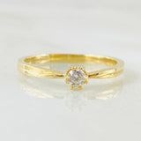 Anillo Solitario Redondo 1.95gr / T6 1/2 / Oro Amarillo 18K