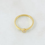Anillo Solitario Redondo 1.95gr / T6 1/2 / Oro Amarillo 18K