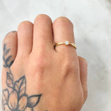 Anillo Solitario Redondo 1.95gr / T6 1/2 / Oro Amarillo 18K