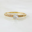 Anillo Solitario Cuatro Garras 1.65gr / T6 1/2 / Oro Amarillo 18K *