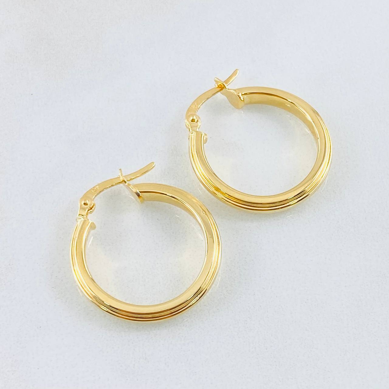 Candongas Manu 2.05gr / 2.5cm / Oro Amarillo 18K