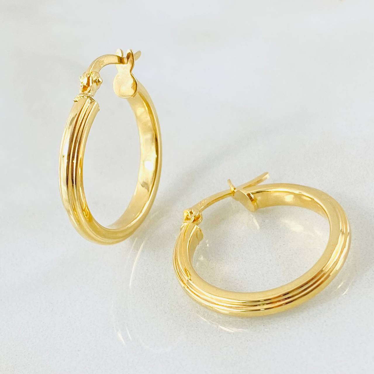 Candongas Manu 2.05gr / 2.5cm / Oro Amarillo 18K