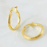 Candongas Manu 2.05gr / 2.5cm / Oro Amarillo 18K