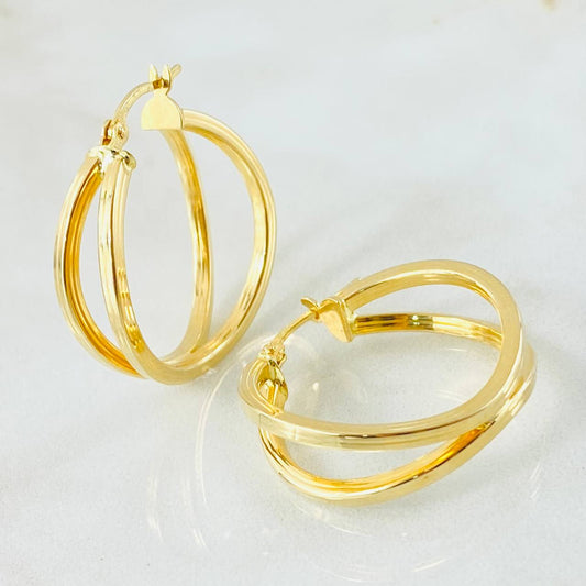 Candongas Juani 3.05gr / 2.5cm / Oro Amarillo 18K *